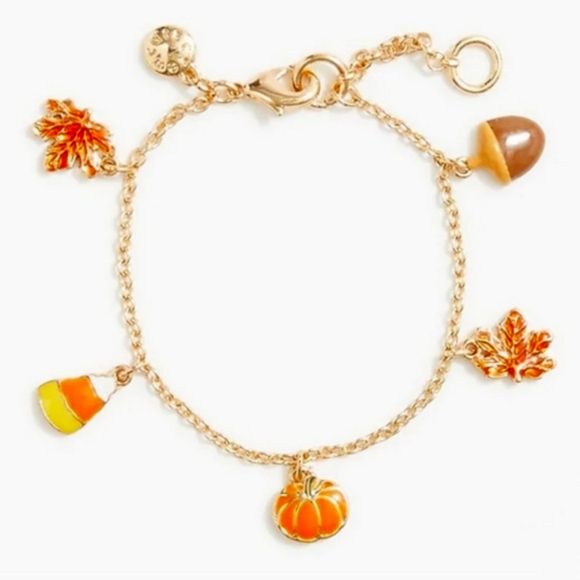 J. Crew | Kids Fall Jewelry Set - Necklace and Bracelet Autumn Charms - Picture 3 of 6